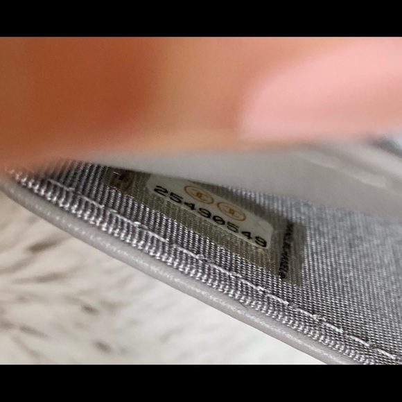 Chanel gray caviar boy wallet on chain woc - Picture 6 of 8